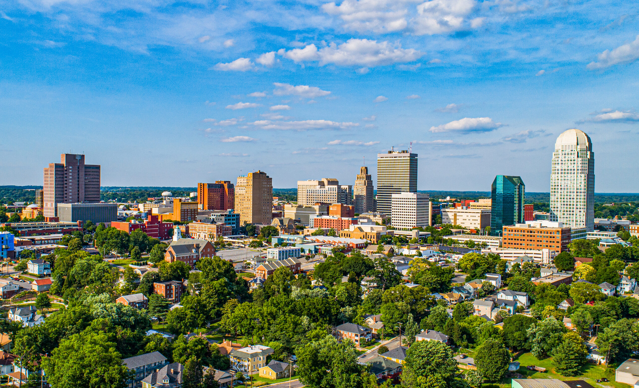 Winston-salem,,North,Carolina,,Usa,Downtown,Skyline